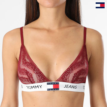 Tommy Jeans - Soutien-Gorge Dentelle Femme Unlined Triangle 4677 Bordeaux