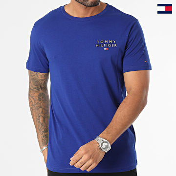 Tommy Hilfiger - Maglietta con logo oro 3068 blu reale