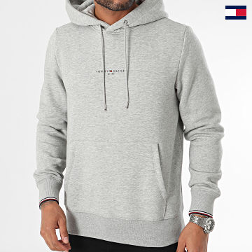 Tommy Hilfiger - Sweat Capuche Logo Tipped 2673 Gris Chiné