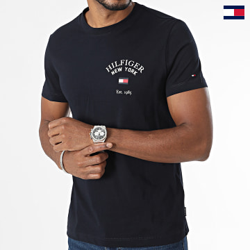 Tommy Hilfiger - Camiseta Slim Arch Varsity 3689 Azul Marino