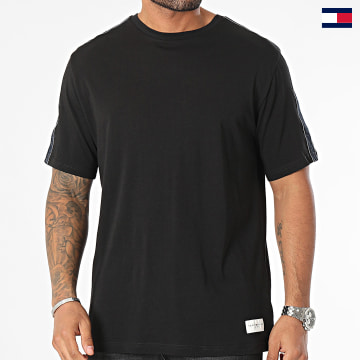 Tommy Hilfiger - Camiseta A Rayas Logo 3005 Negra