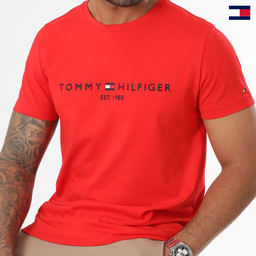 Tommy Hilfiger - Tee Shirt Slim Logo 1797 Rouge