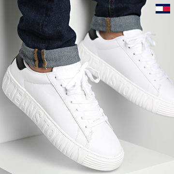 Tommy Jeans - Baskets Leather Outsole 1159 White