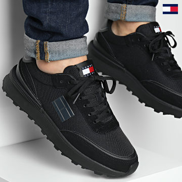 Tommy Jeans - Zapatillas Technical Runner 1265 Negras