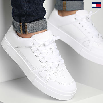 Tommy Jeans - Sneakers Vulcanized Foxing Flag 1313 Bianco