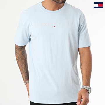 Tommy Jeans - Camiseta Logo Linear 7993 Azul Claro
