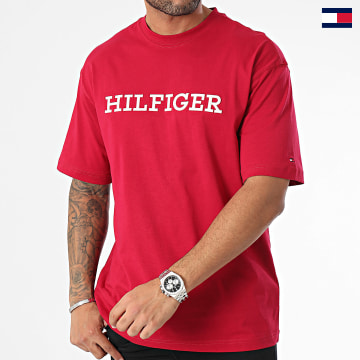 Tommy Hilfiger - Camiseta Monotype Embro Archive 2619 Bordeaux