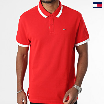 Tommy Jeans - Polo Manches Courtes Solid Tipped 8313 Rouge