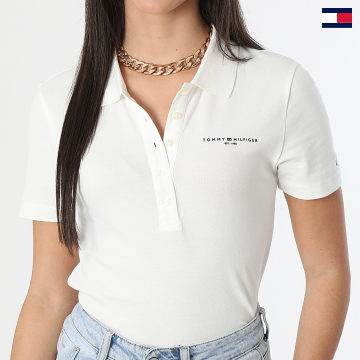 Tommy Hilfiger - Polo Sleeve Slim Mini Corp Logo 1032 Bianco