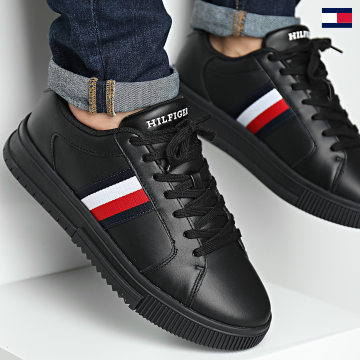 Tommy Hilfiger - Supercut Stripes Essential 4895 Sneakers Negro