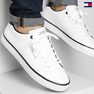 Tommy Hilfiger - Baskets Vulcan Core Low Leather Essential 5041 Blanco