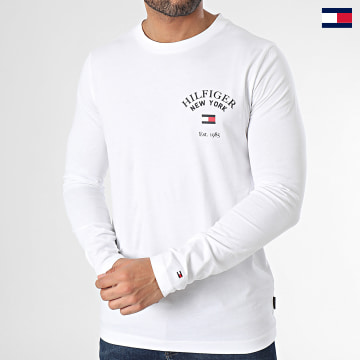 Tommy Hilfiger - Arch Varsity Camiseta de manga larga 4252 Blanco