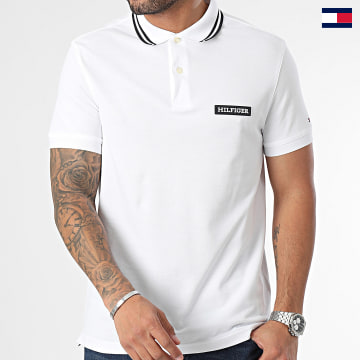 Tommy Hilfiger - Polo a manica corta Monotype Badge 3583 Bianco