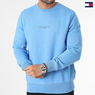 Tommy Hilfiger - Sudadera Crewneck Tommy Logo Tipped 3639 Azul Claro