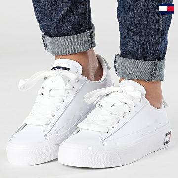 Tommy Jeans - Baskets Femme Flatform Essential 2509 White