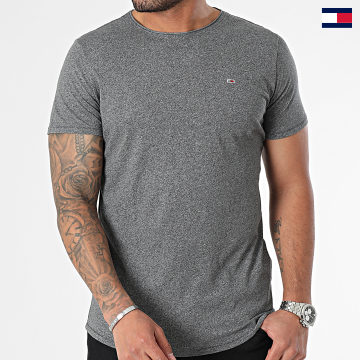 Tommy Jeans - Tee Shirt Slim Jaspe 9586 Gris Chiné