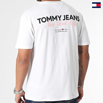 Tommy Jeans - Tee Shirt Col Rond Color Pop 8286 Blanc