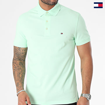 Tommy Hilfiger - Polo Manches Courtes Slim 1985 7771 Vert Clair