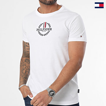 Camiseta Tommy Hilfiger Masculina Monotype Roundle Logo Cáqui