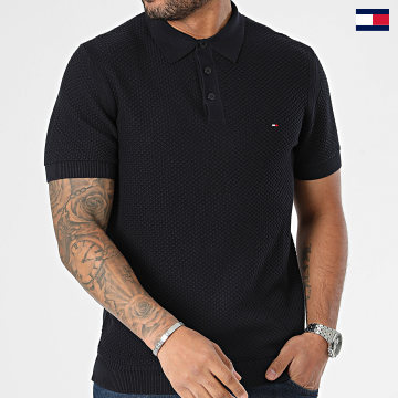 Tommy Hilfiger - Polo a manica corta Oval Structure 4686 Navy