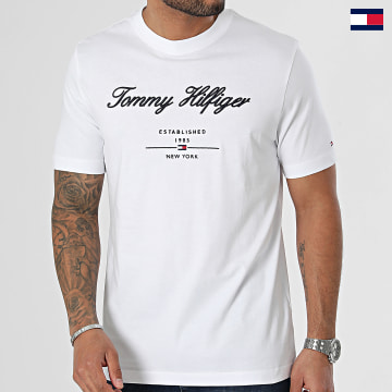 Tommy Hilfiger - Maglietta Script Logo 3691 Bianco