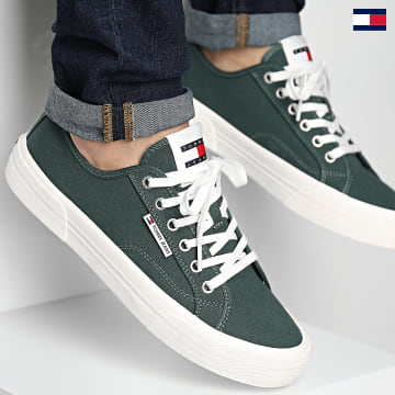 Tommy Jeans - Baskets Lace Up Canvas Color 1365 Tahoe Forest
