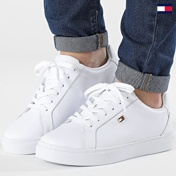 Tommy Hilfiger - Flag Court Sneaker Zapatillas Mujer 8272 Blanco