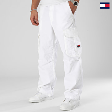 Tommy Jeans - Pantalon Cargo Aiden 8939 Blanc