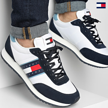 Tommy Jeans - Baskets Runner Casual Essential 1351 Skyscrape Azul