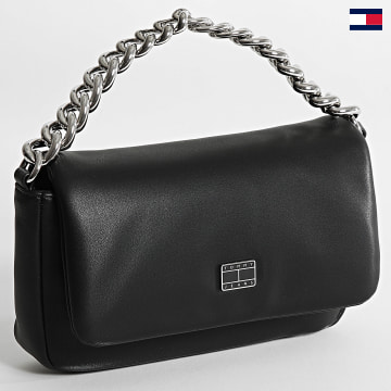 Tommy Hilfiger - Bolso de mujer City-Wide Flap Crossover 5936 Negro
