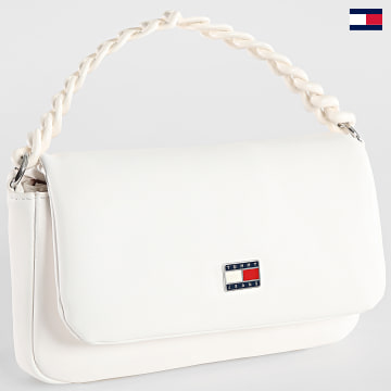 Tommy Hilfiger - Bolso de mujer City-Wide Flap Crossover 5936 Blanco