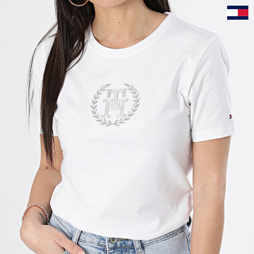 Tommy Hilfiger - Camiseta de mujer Laurel 1899 Blanca