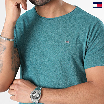 Tommy Jeans - Jaspe Slim Tee Shirt 9586 Pato Azul Moteado