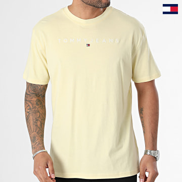 Tommy Jeans - Tee Shirt Linear Logo 7993 Jaune
