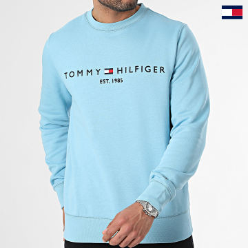 Tommy Hilfiger - Tommy Logo Felpa girocollo 1596 Azzurro