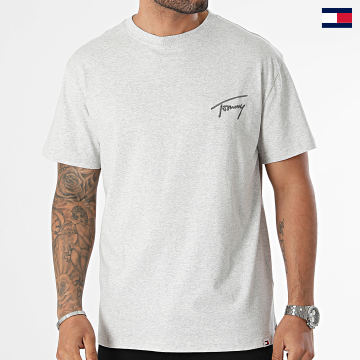 Tommy Jeans - Tee Shirt Regular Signature 7994 Heather Grey