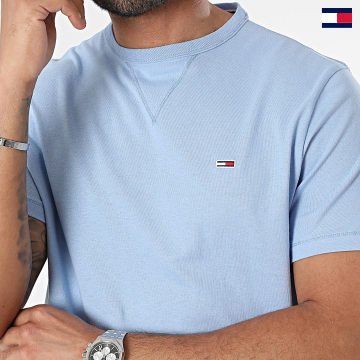 Tommy Jeans - Slim Rib Detail Tee Shirt 8649 Azul claro