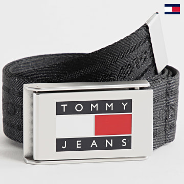 Tommy Jeans - Cintura con fettuccia Heritage 3,5 1234 nero