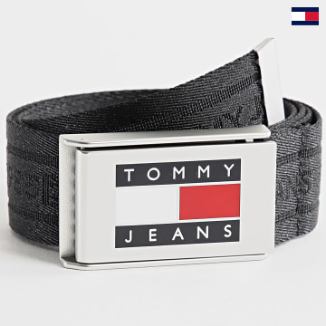 Tommy Jeans - Cintura con fettuccia Heritage 3,5 2342 nero