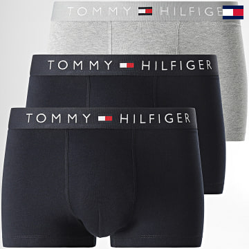 Tommy Hilfiger - Lote de 3 bóxers Trunk 3181 Navy Grey Heather