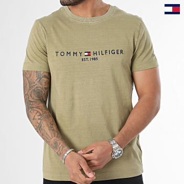 Tommy Hilfiger - Tee Shirt Garment 5186 Vert Kaki
