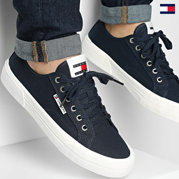 Tommy Jeans - Baskets Lace Up Canvas Color 1365 Dark Night Navy