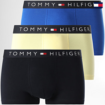 Tommy Hilfiger - Juego de 3 bóxers Trunk 3180 Azul marino Azul marino Amarillo