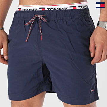 Tommy Jeans - Pantalón corto de baño con cordón mediano 2043 Azul marino