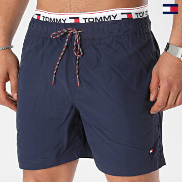 Tommy Jeans - Pantaloncini da bagno medi con coulisse 2043 blu navy