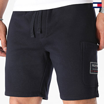 Tommy Hilfiger - Bandera Logo Insignia Pantalones cortos de jogging 6145 Azul marino