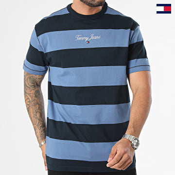 Tommy Jeans - Maglietta Bold Stripe 8655 blu navy