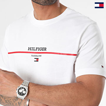 Tommy Hilfiger - Camiseta Hilfiger Stripe 5464 Blanca