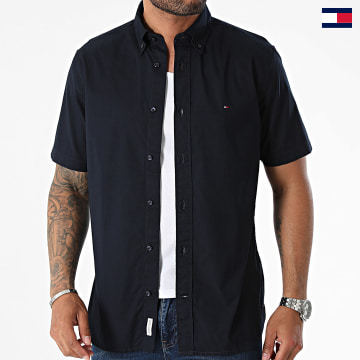 Tommy Hilfiger - Chemise Manches Courtes Flex Poplin 3809 Bleu Marine