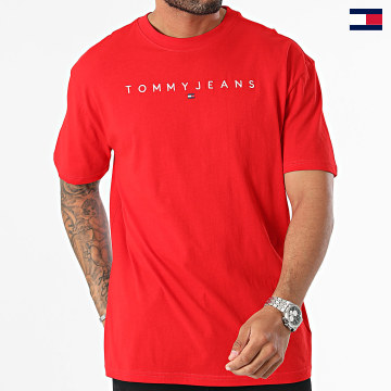 Tommy Jeans - Tee Shirt Linear Logo 7993 Rouge